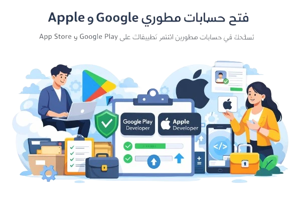 فح حسابات مطورين 